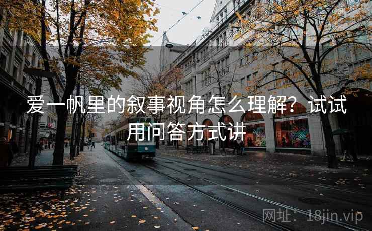 爱一帆里的叙事视角怎么理解？试试用问答方式讲
